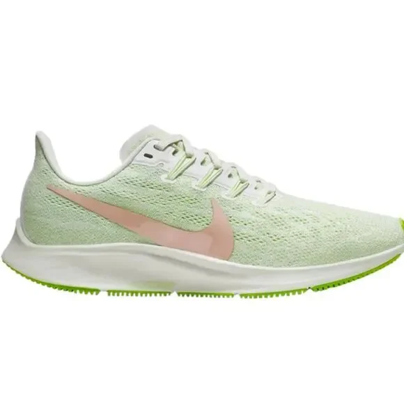 New Nike Air Zoom Pegasus 36 off white lime green Womens Running Shoes - Picture 15 of 15